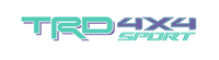 Logo of TRD 4x4 Sport featuring bold lettering and a dynamic design, representing off-road performance and adventure.  