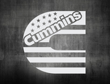 American Flag Cummins Decal from sticker joint