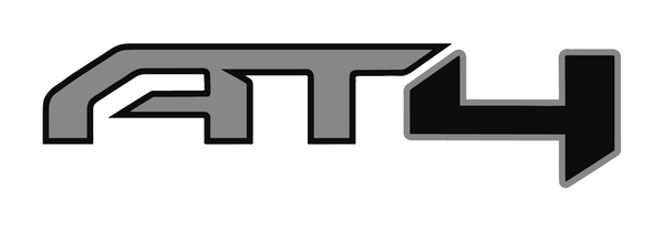 Logo with the text 'AT4' in a stylized font on a white background from stickerjoint.shop