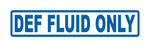 6" Def Fluid only decal from stickerjoint.shop