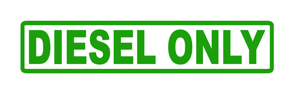 6" Diesel only decal from sticker joint