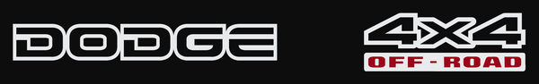 Dodge logo with '4x4 Off-Road' text on a black background