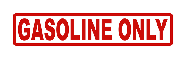 6" Gasoline only decal from stickerjoint