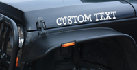 Custom Text for jeep hood decals from stickerjoint.shop