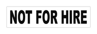 Not for hire magnets from sticker joint