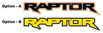 Raptor Decal (Two Color)