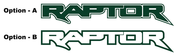 Ford Raptor single color decals from sticker joint