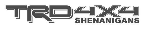 Logo with 'TRD4X4 Shenanigans' text in a stylized font.