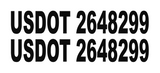 USDOT numbers from sticker joint