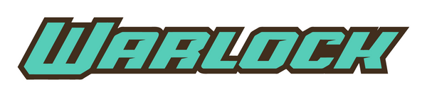Logo of 'Warlock' with a teal and brown color scheme.