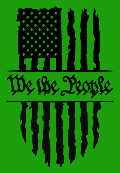 We the People american flag decal from sticker joint