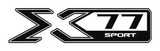 single color x77 sport decal from www.stickerjoint.shop