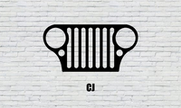CJ Jeep Grille Decal from Sticker Joint