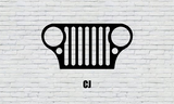 CJ Jeep Grille Decal from Sticker Joint