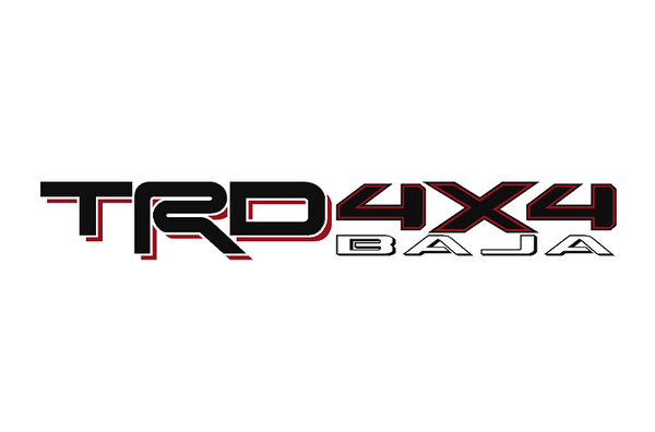 TRD 4X4 Baja decal from sticker joint