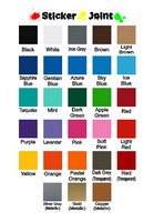 Color Chart from Sticker Joint