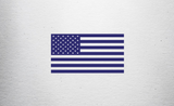 USA Flag decal from sticker joint