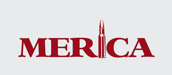 Merica Bullet decal from Sticker Joint