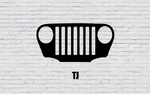 TJ Jeep Grille Decal from Sticker Joint