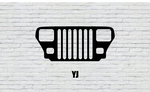 YJ Jeep Grille Decal from Sticker Joint