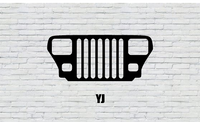 YJ Jeep Grille Decal from Sticker Joint