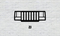 ZJ Jeep Grille Decal from Sticker Joint