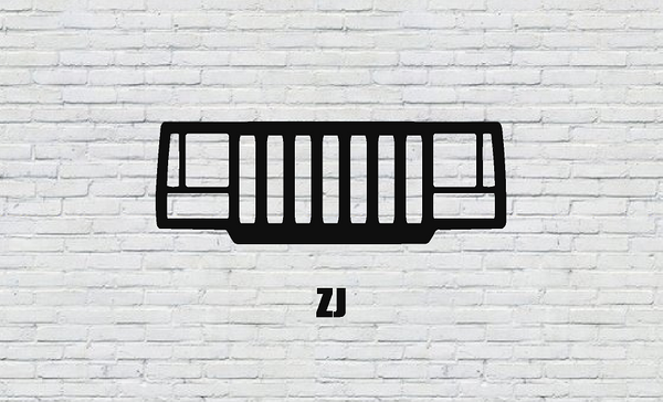 ZJ Jeep Grille Decal from Sticker Joint